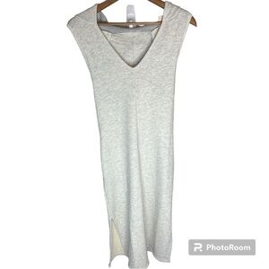 NWT AVOCADO Brand Sleeveless Hooded Side Slit Terry Tank Dress Size XS